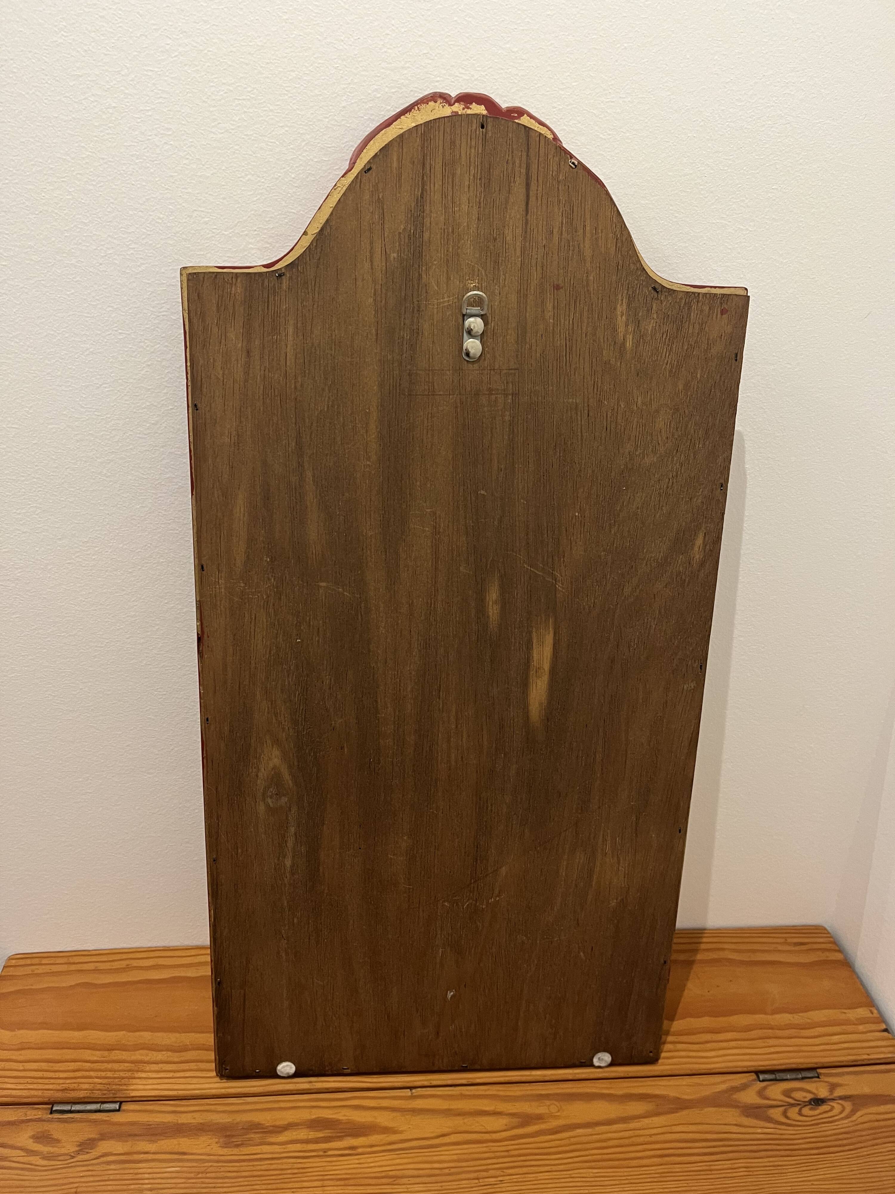 Red mirror, 32x64 cm