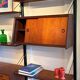 Bibliothèque système mural scandinave vintage "Kristen" de Louis Van Teeffe