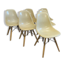 6 chaises DSW de Charles & Ray Eames pour Herman Miller 1965