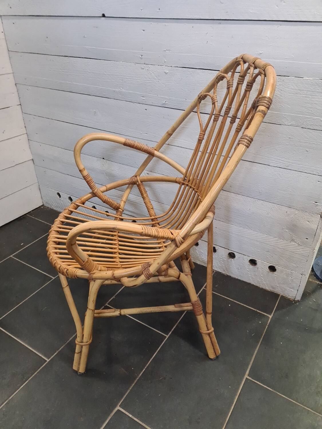 Rattan armchair