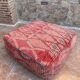 Handmade Berber Kilim pouf, floor cushion.