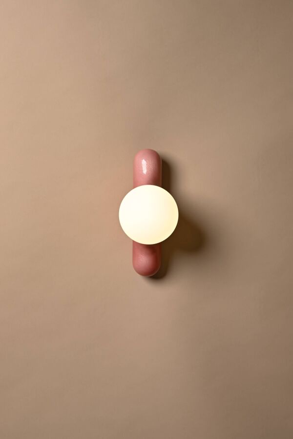 Prickly pear mono - émail vieux rose