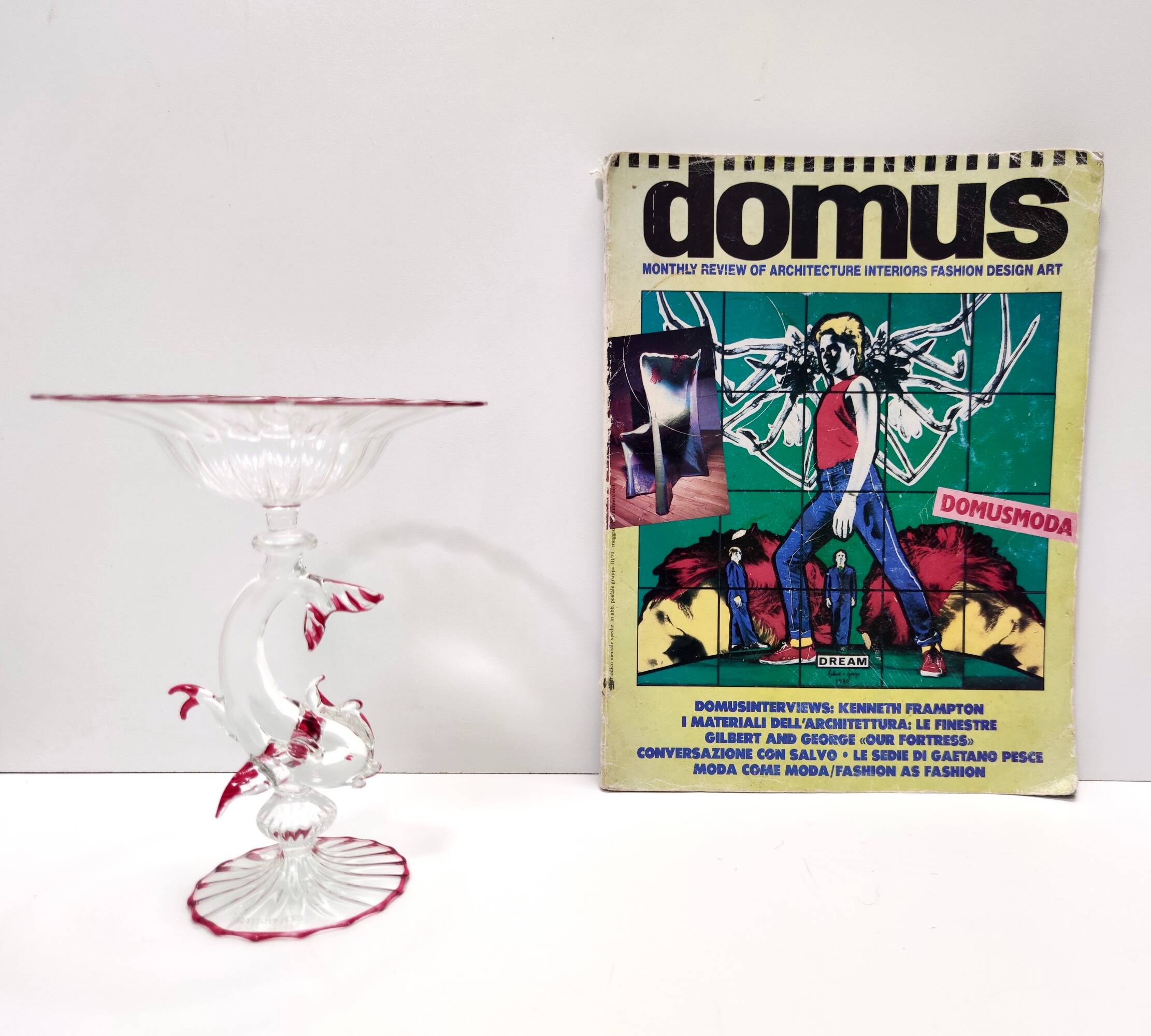 Renaissance style Murano Glass Cake Stand by La Murrina, Italy