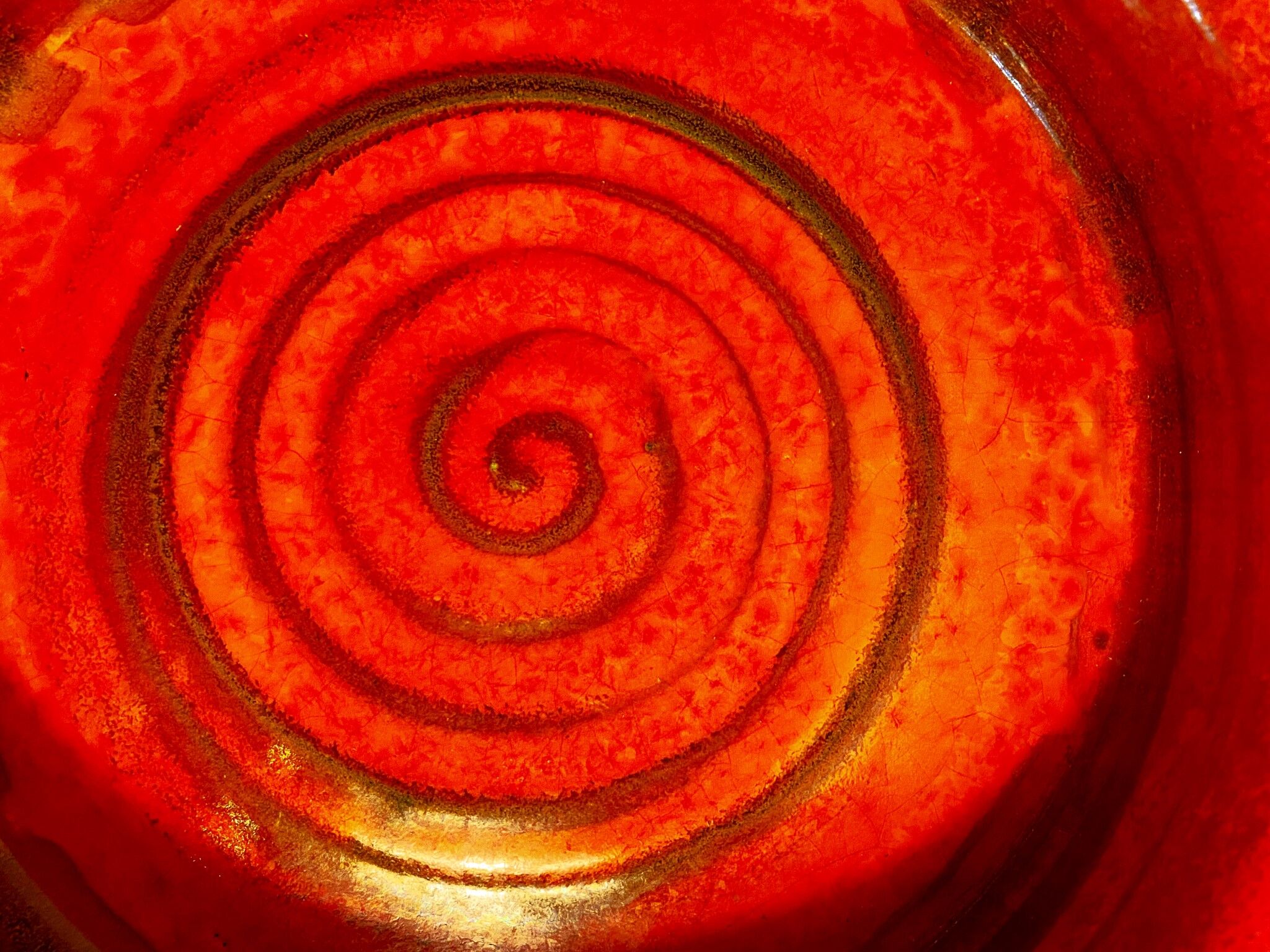 Vintage red dish