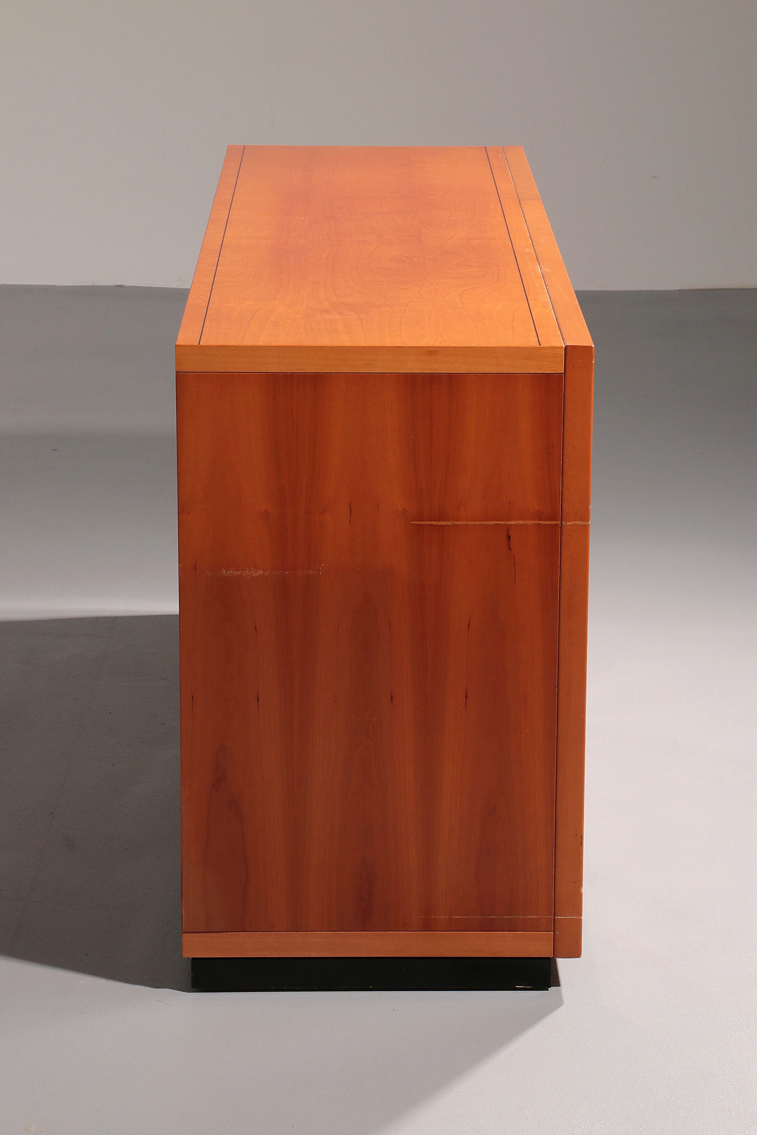 Brutalist Italian sideboard by Caccia alla Volpe for Linea Arredo