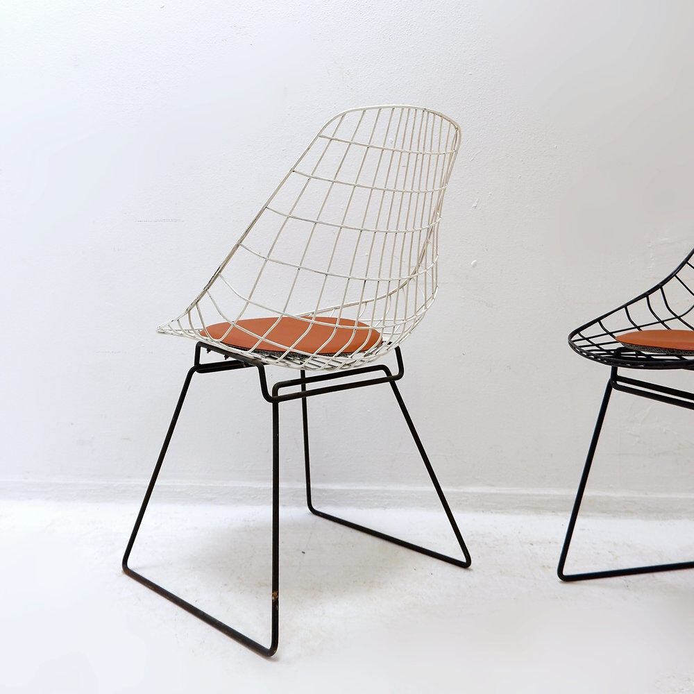 Set of 4 dining chairs SM05 by Cees Braakman & A. Dekker for Pastoe, 1950s.