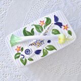 Large antique Schramberger majolica collector's box / terrine