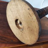 Vintage French lamp 1950/60 in turned wood