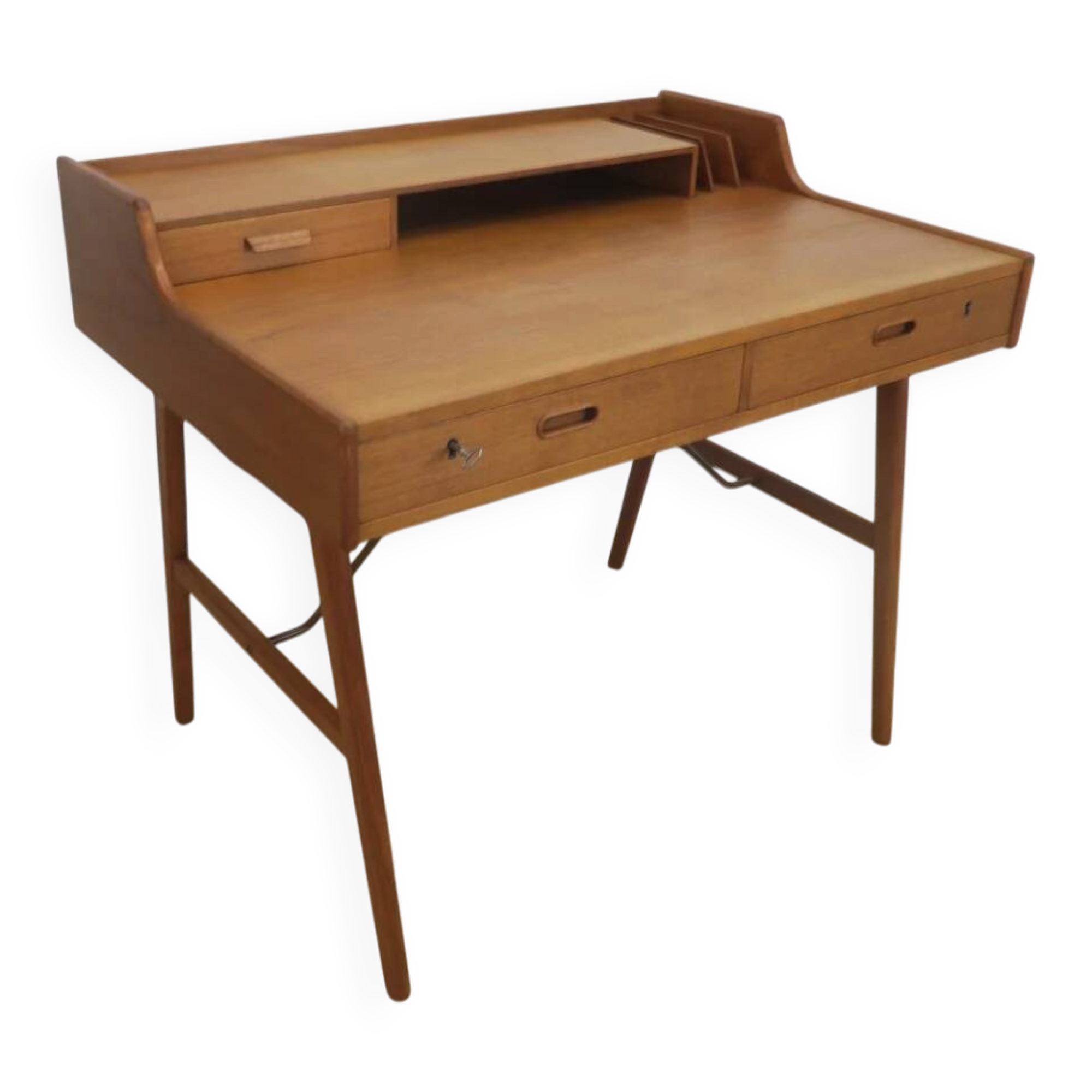 Model 56 desk in teak by Arne Wahl Iversen for Vinde Møbelfabrik, Denmark 1960