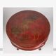 Chinese coffee table in red lacquered wood