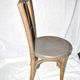Child's bistro chair in curved turned wood, Fischel Thonet style, 1950.