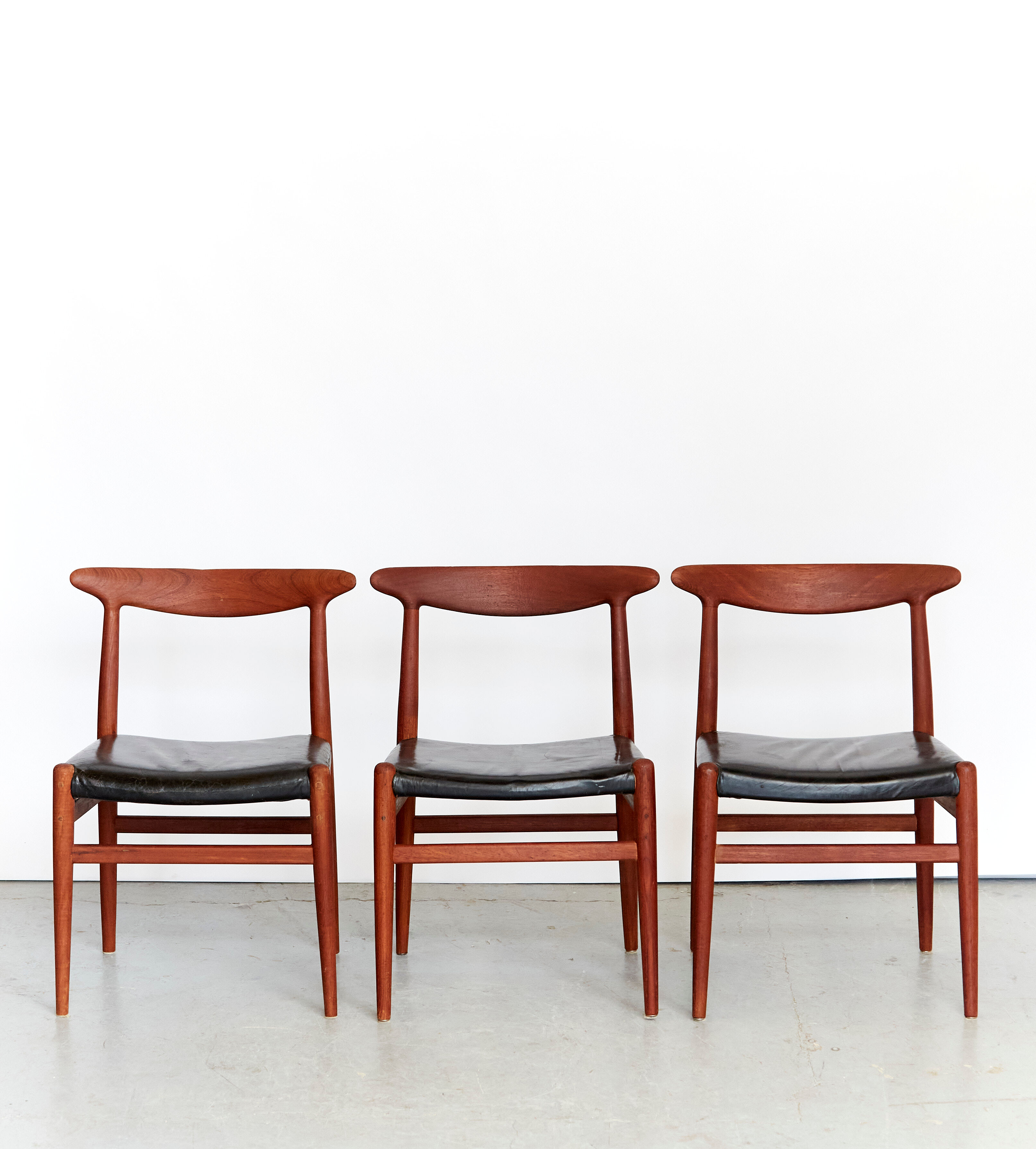 椅子 Hans J. Wegner W2 / C.M. Madsen Set of 10 Hans Wegner W2 Chairs for C.M. Madsen