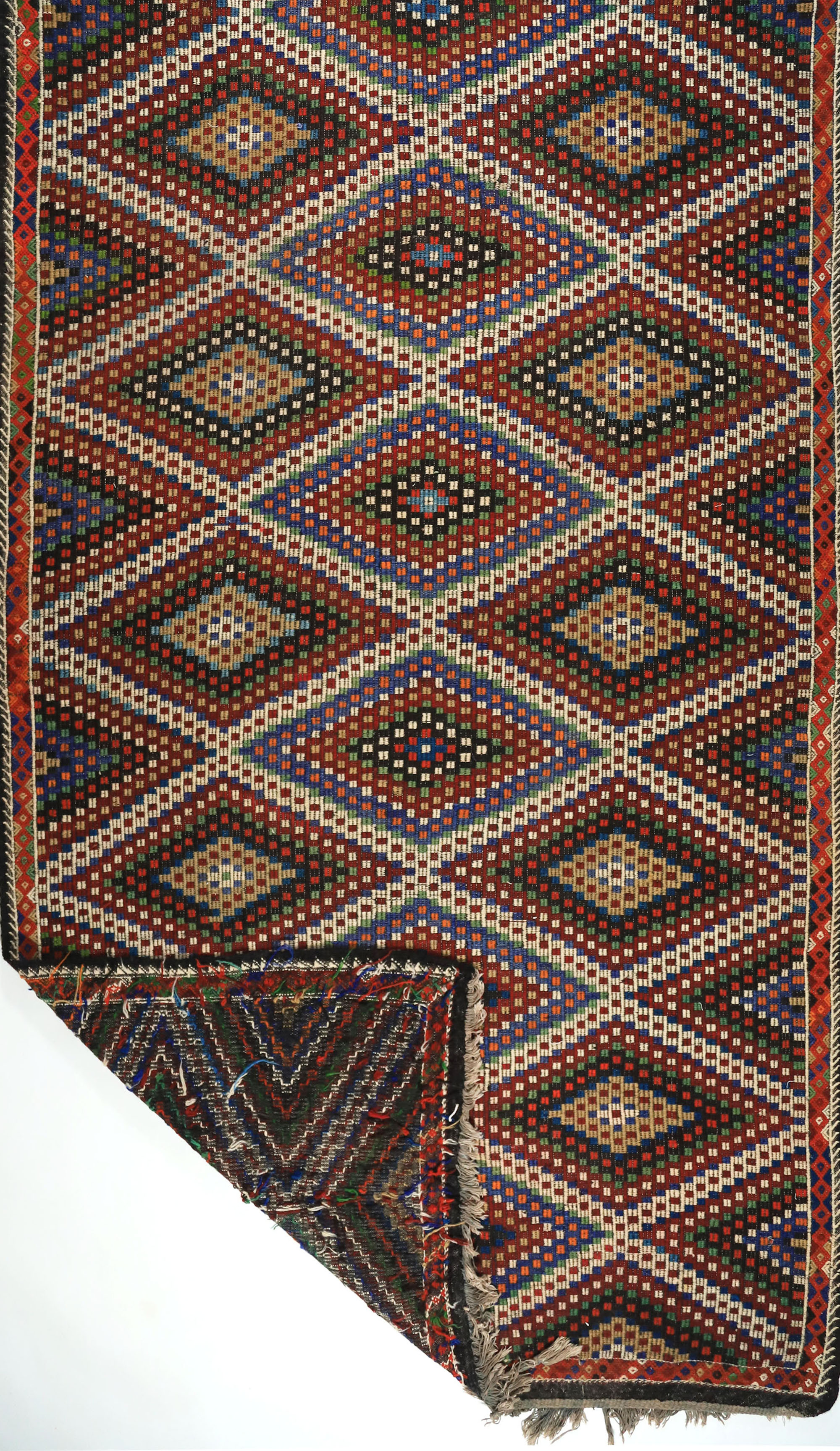 Anatolian handmade kilim rug 359 cm x 186 cm