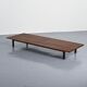 Cansado bench in mahogany by Charlotte Perriand, circa 1962.