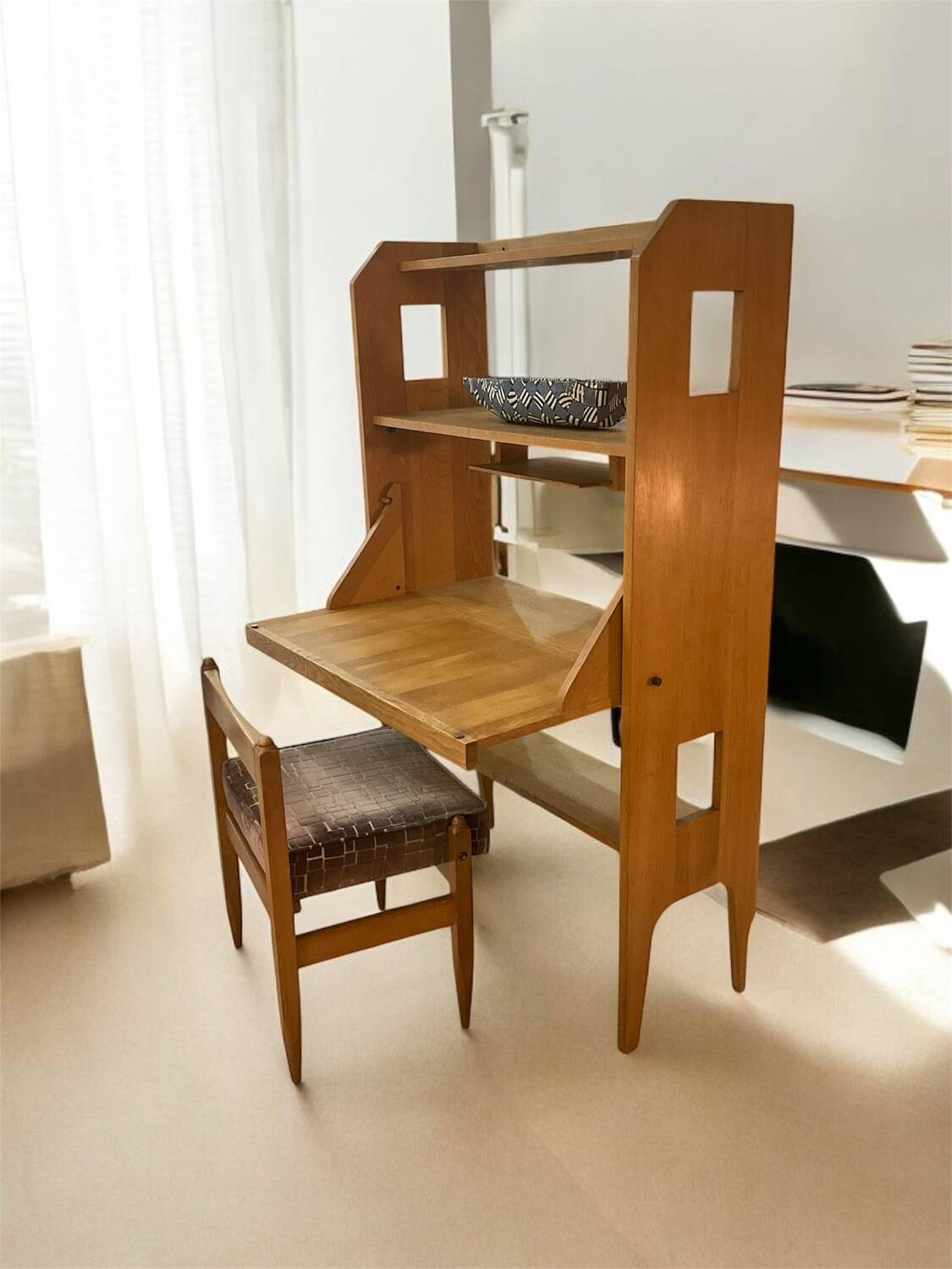 Secretary chair by Guillerme & Chambron