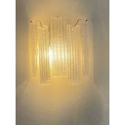 Contemporary Diamond Strips ”Listelli” Murano Glass Wall Sconce