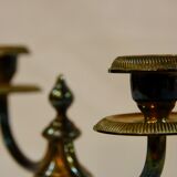 Candélabre Art Déco en bronze jaspé, XXe siècle