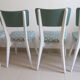 Lot de 4 chaises vintage monobloc 1950