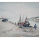"Boats at low tide" by Abillet