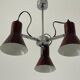 A Space Bordeaux ceiling light with 3 arms, 1970s, Germany