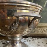 Silver tureen, pine cone handle