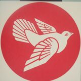 Shepard Fairey (Obey Giant): Geometric Dove Blue - Signed Lithograph