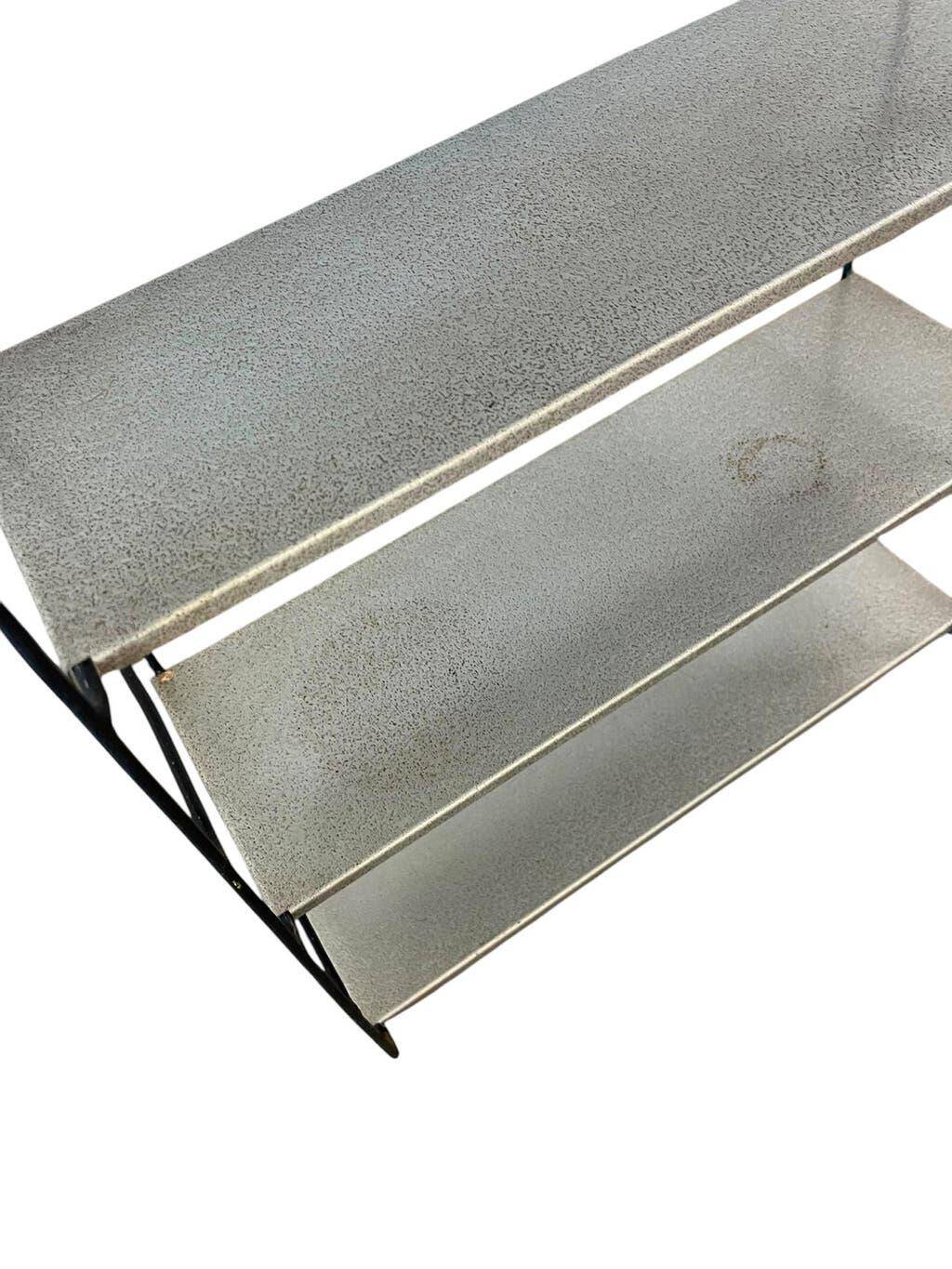 Vintage metal wall shelf/shelf/coatrack