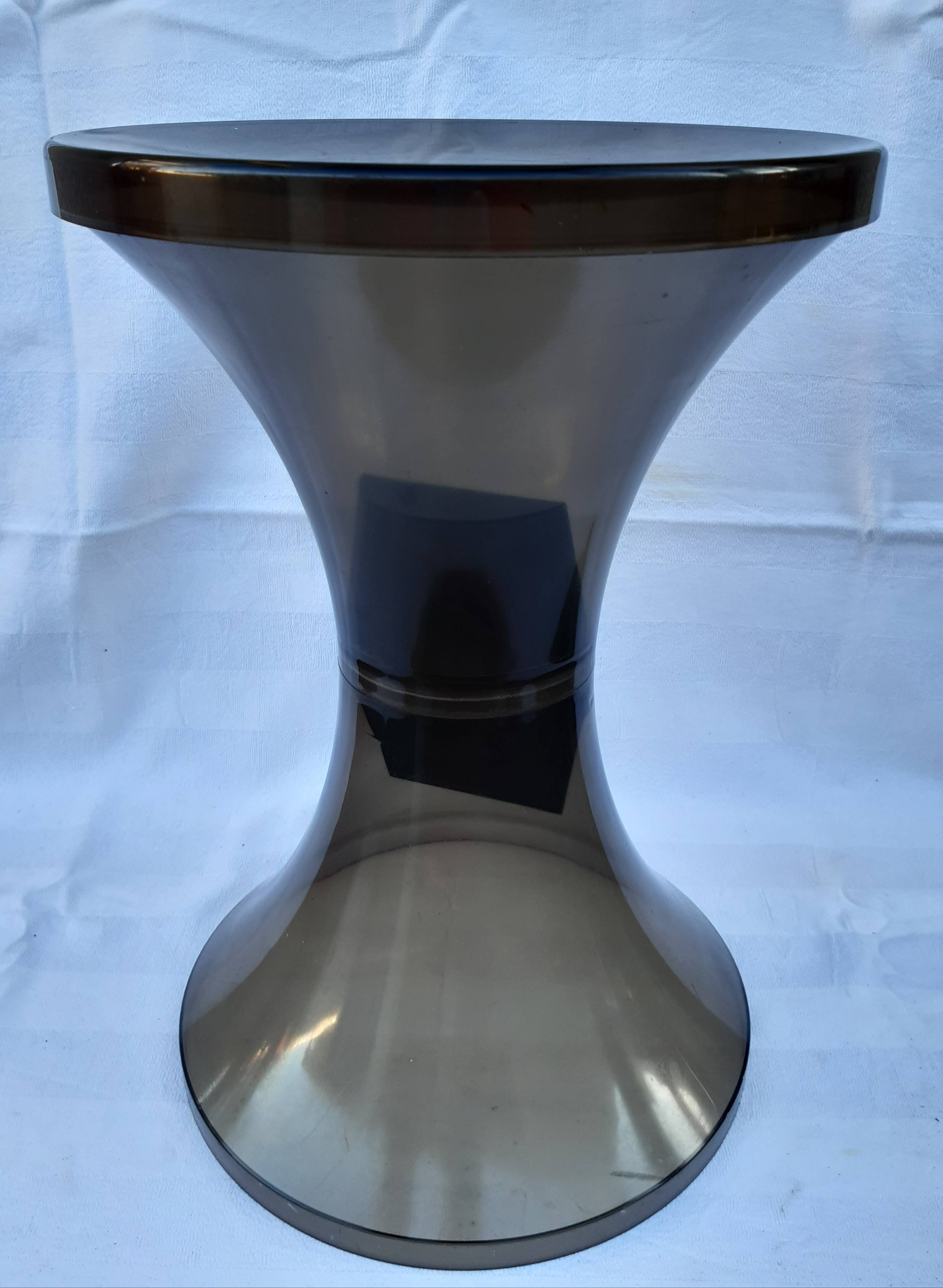 1970s smoked polycarbonate tamtam tab