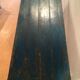 Table de cantine militaire en bois bleu