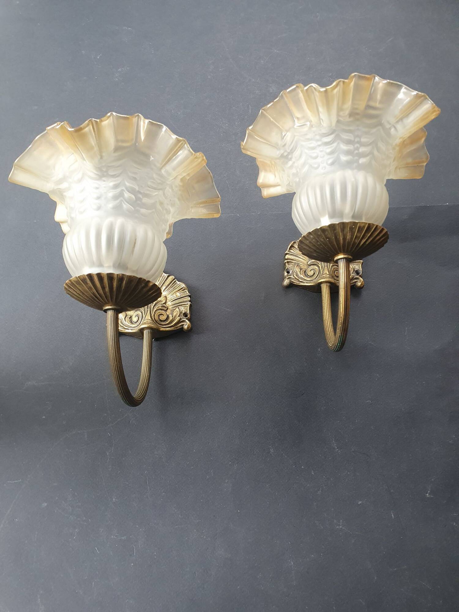 Pair of Art Deco wall sconces