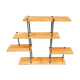 Étagère déstructurée, style industriel