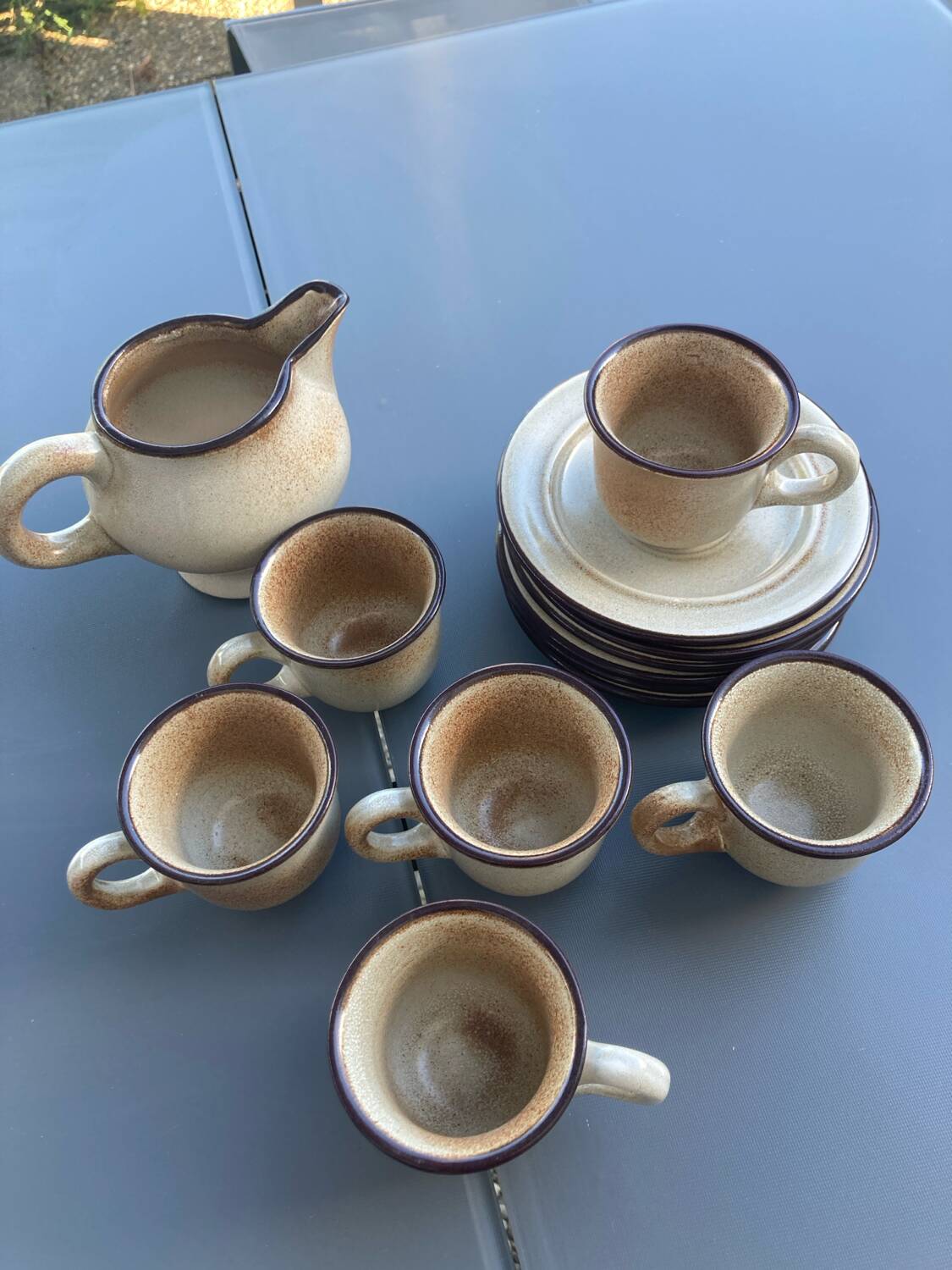 Niderviller stoneware coffee cups