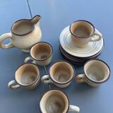 Tasses à café en grès de Niderviller