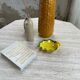Ceramic yellow vallauris dish