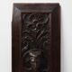 Flemish Renaissance Carved Oak Panel with Female Portrait Medallion