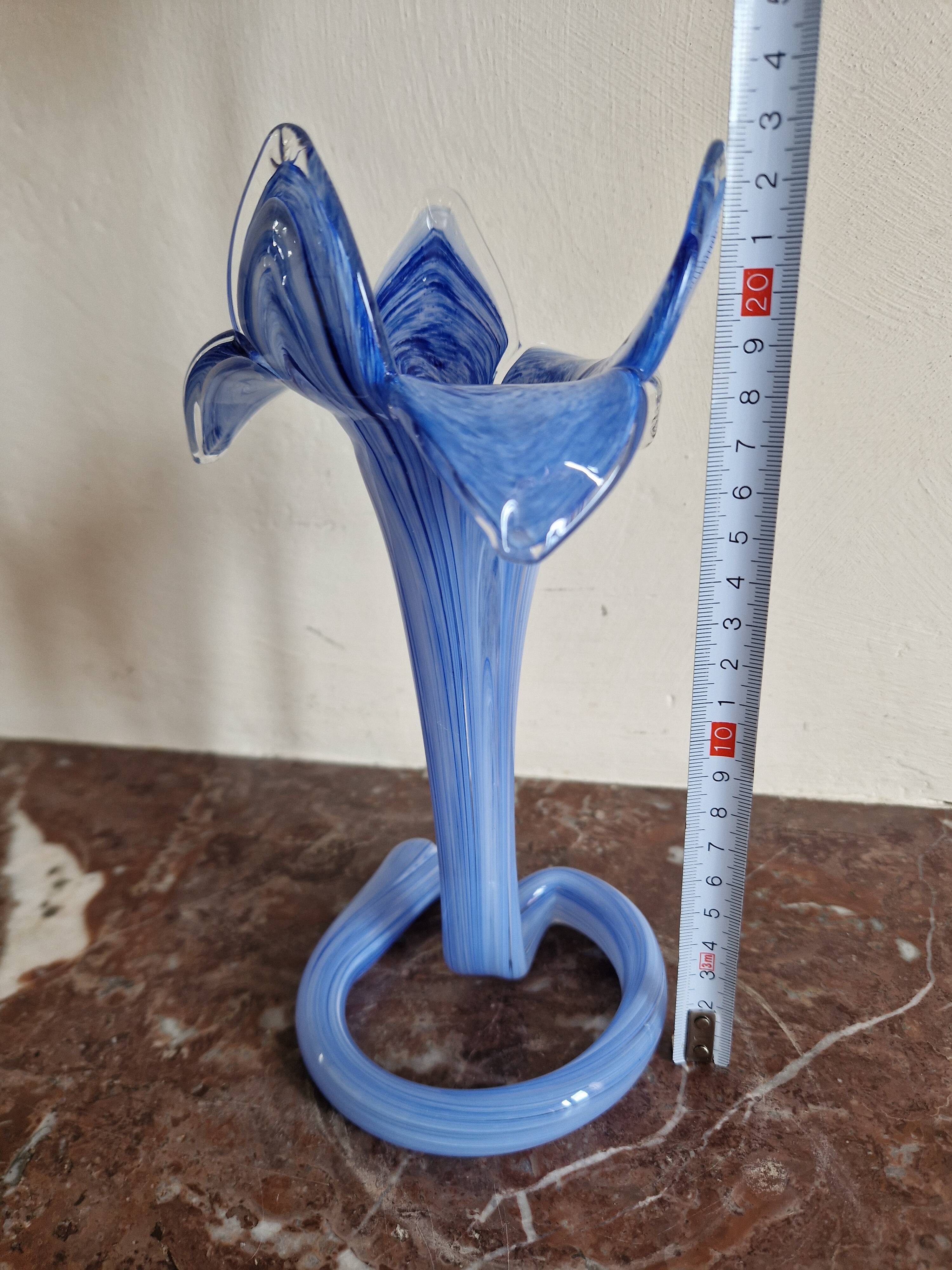 Vase en verre soufflé Murano - Arte Kristall Mery
