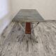 Table basse années 70 à décor de chevaux