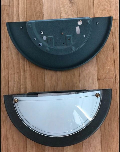 Wall lamp in green and bronze glass and metal made in Italy