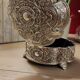 Beautiful silver metal jewelry box