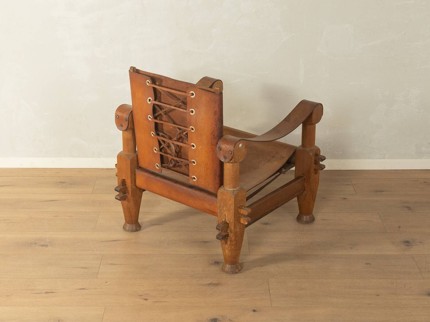 Brutalist Vintage Safari Armchair