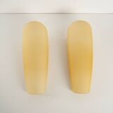Set of two wall lamps, Murano glass, Italian design, 1980s, manufacture: Victoria