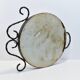 Artisanal vintage wrought iron mirror
