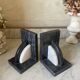 Art Deco marble bookends