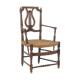 Fauteuil provençal paillé