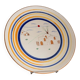 Vintage hand-painted ceramic wall plate - Italy 1980s - studio pottery, Mid Century Deco - collectible plate in country house style, fruit bowl