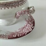 Rare old vegetable dish – Saint-Amand Hamage – English red ironstone