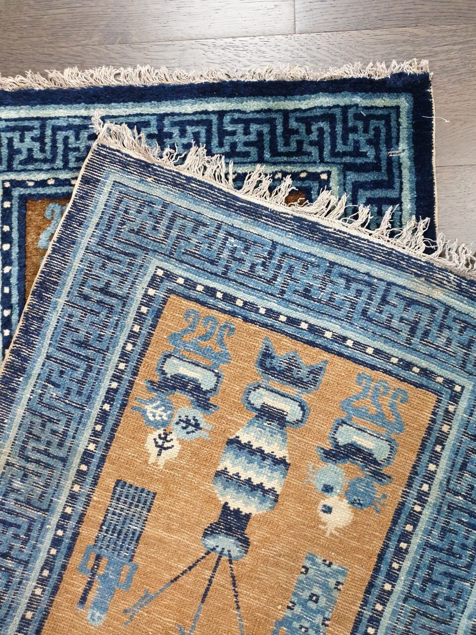 Antique Handmade Chinese Rug