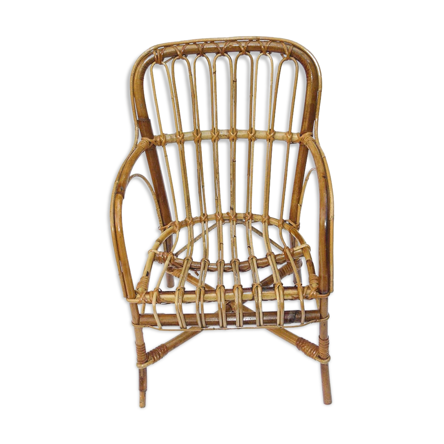 Stunning Vintage Scandinavian-style vintage rattan chair