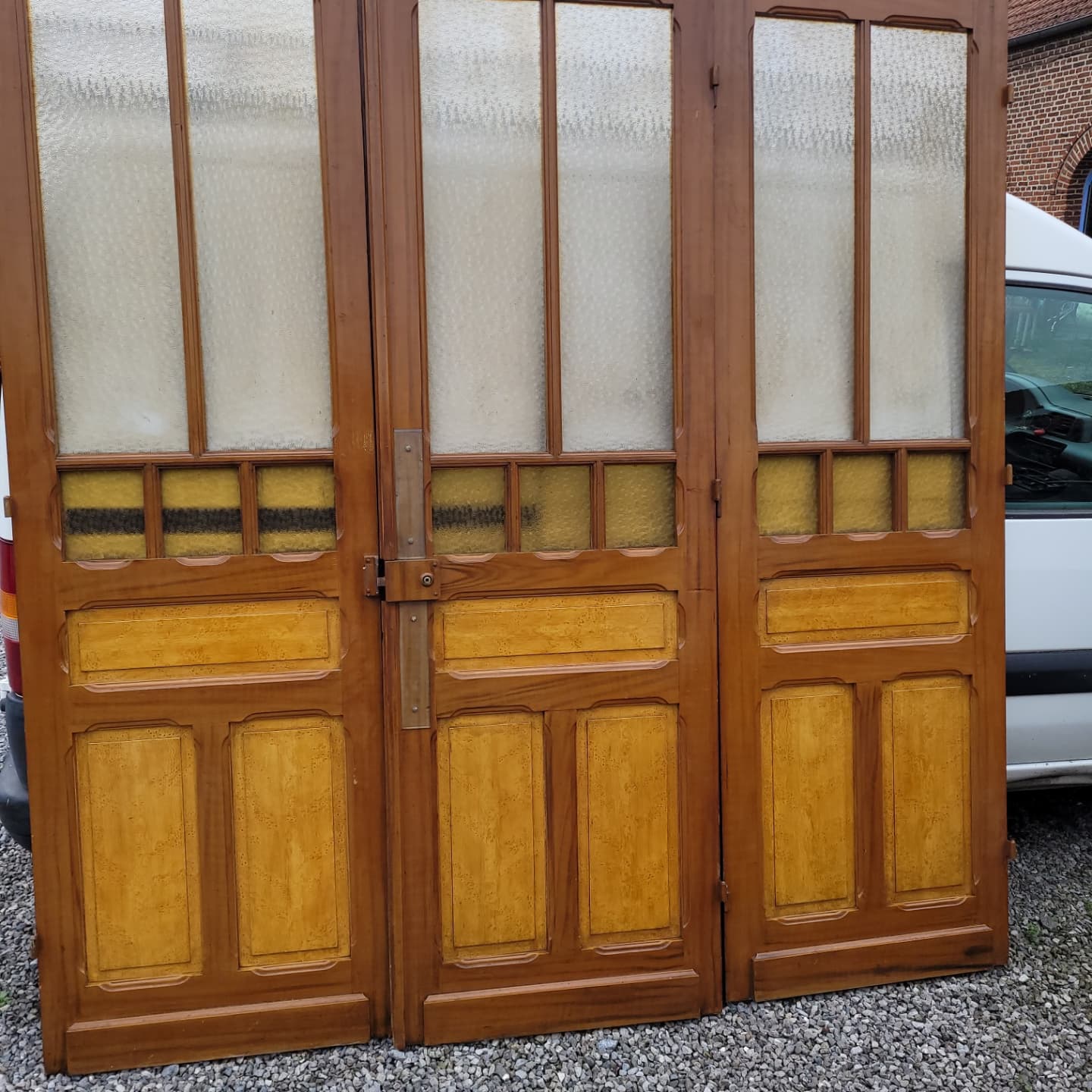 3 old separation doors