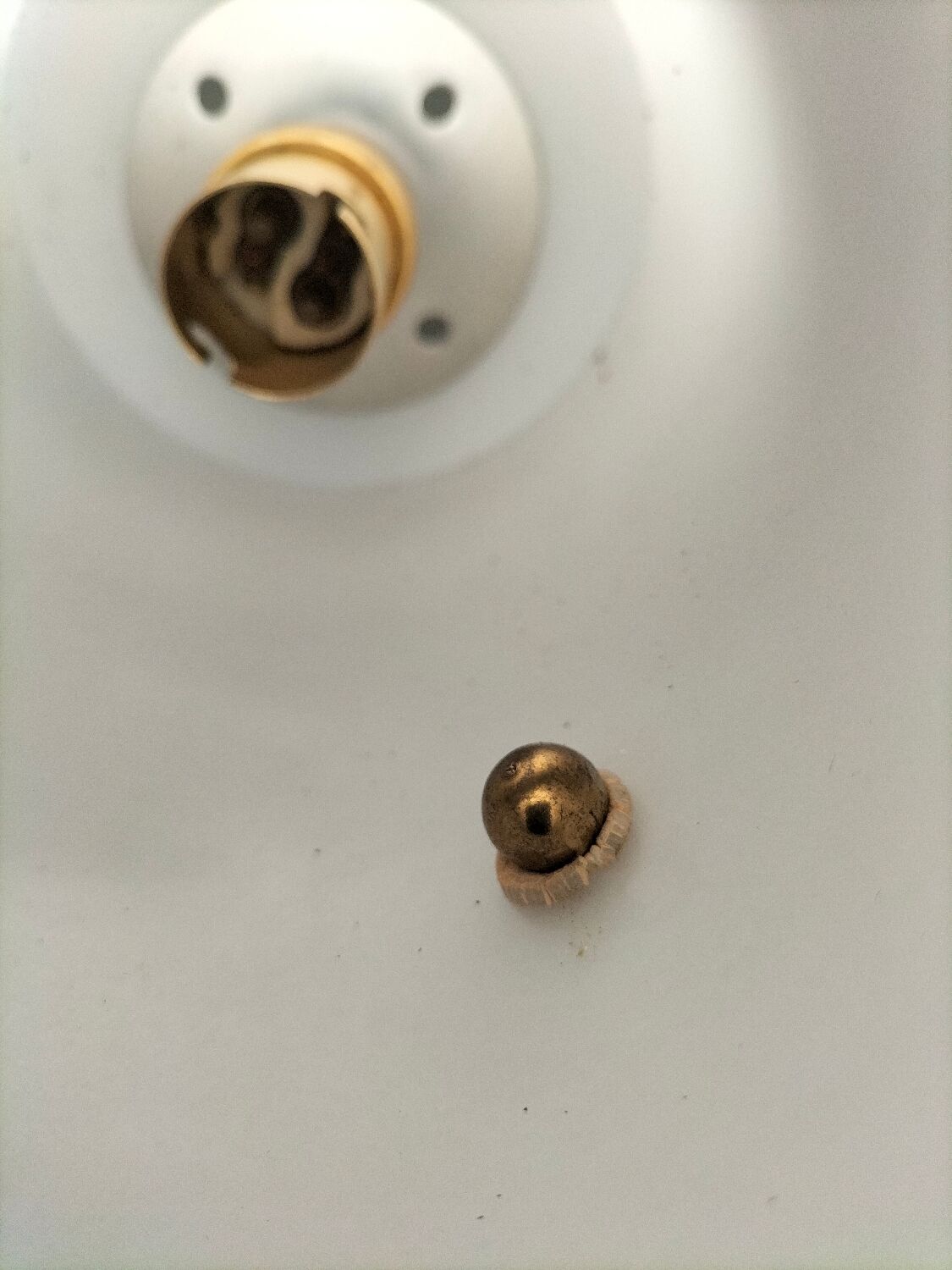 Vintage glass pendant light